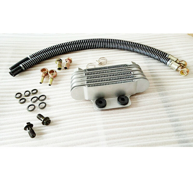 1Set Motorcycle Scooter Dirt Bike Metal Oil Cooler Radiator with Accessories Kit
