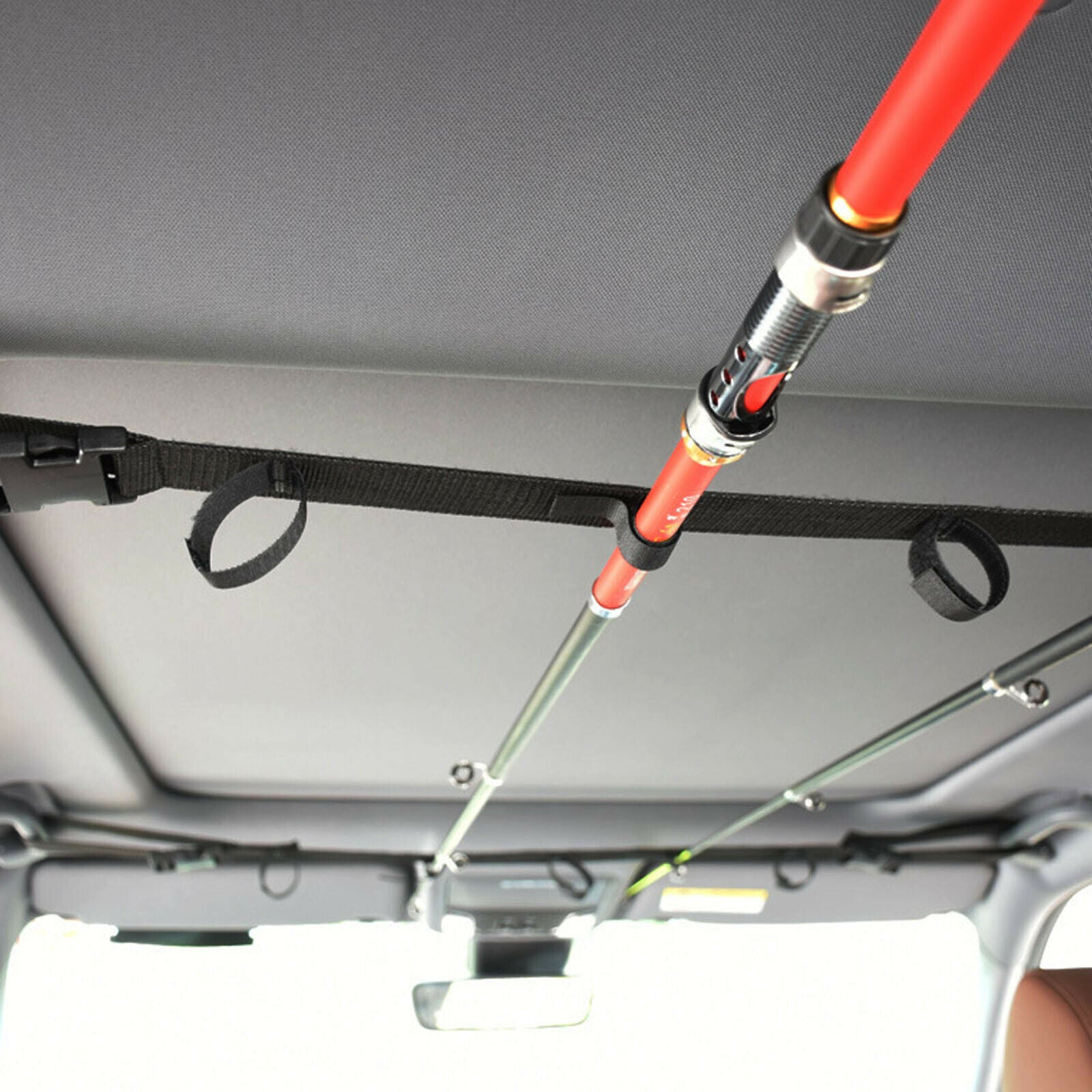 2PC Fishing Rod Rack Holder Strap Storage Car Rest Belt Carrier Tie For SUV.....
