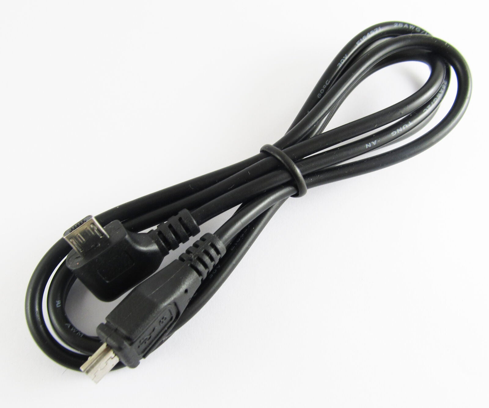 1pc new Right Angle Micro 5 Pin USB Male To Micro 5pin USB Male Cable 1M