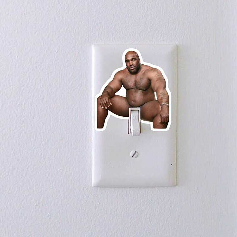 Fun creative Barry wood character spoof stickers bathroom wall home decoratiBDA