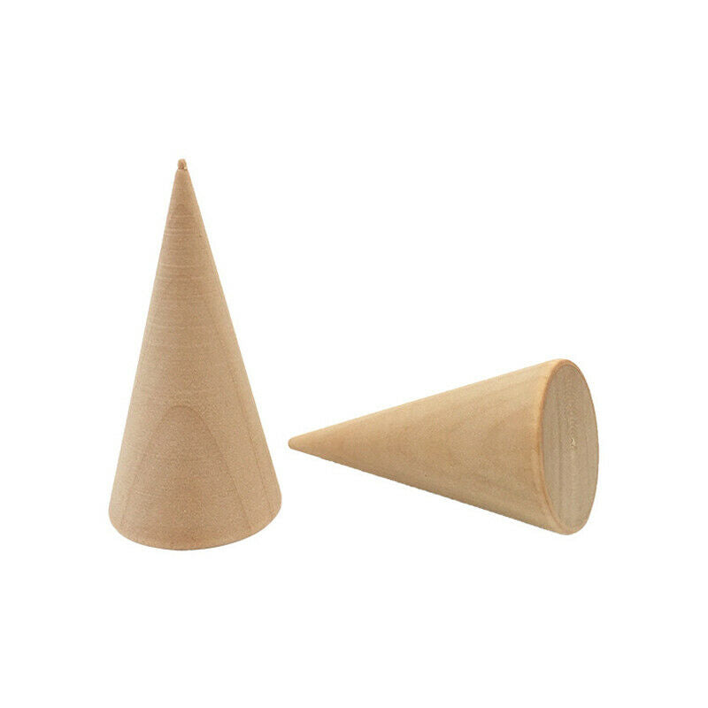5 Pcs/Set Ring Organizer Wooden Cone Creative Ring Holder Jewelry Display Ho-CH