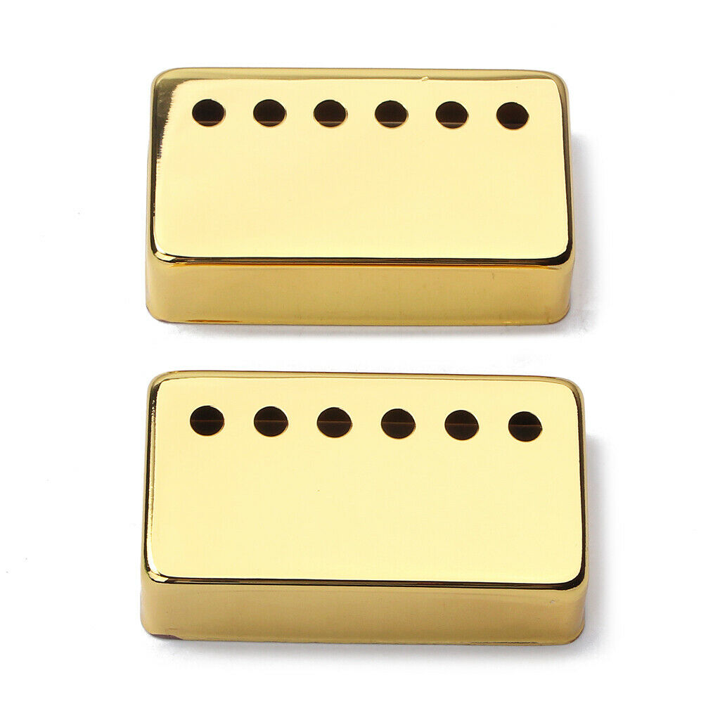 2 Pcs Copper Pickup Covers For LP SG EPI Electric Guitar N + B 70x38x20mm