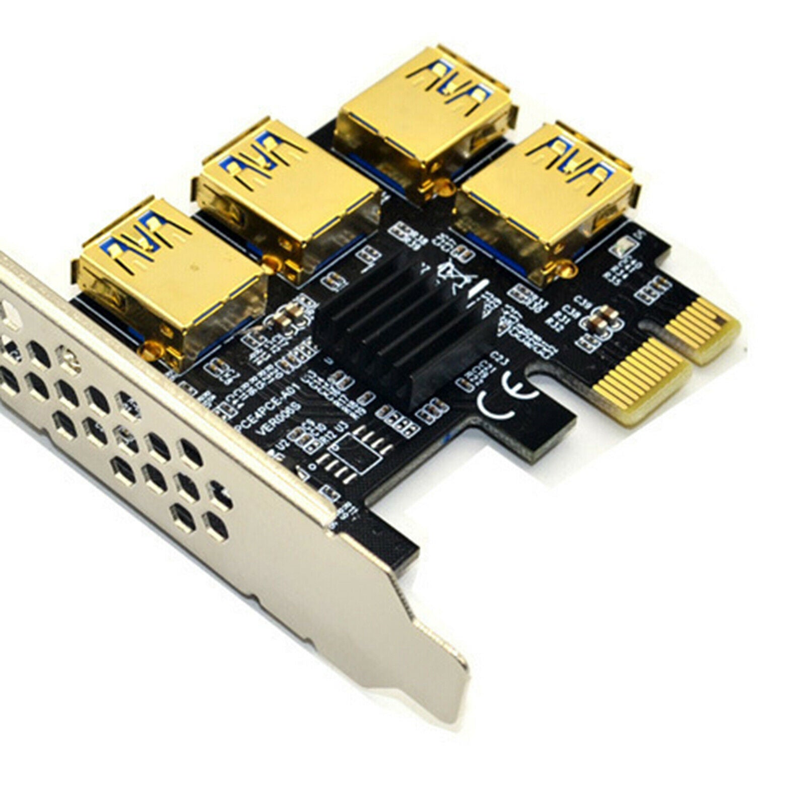 PCIe 1 to 4 PCI 16X slots Riser card PCI E 1X to external 4 PCI e