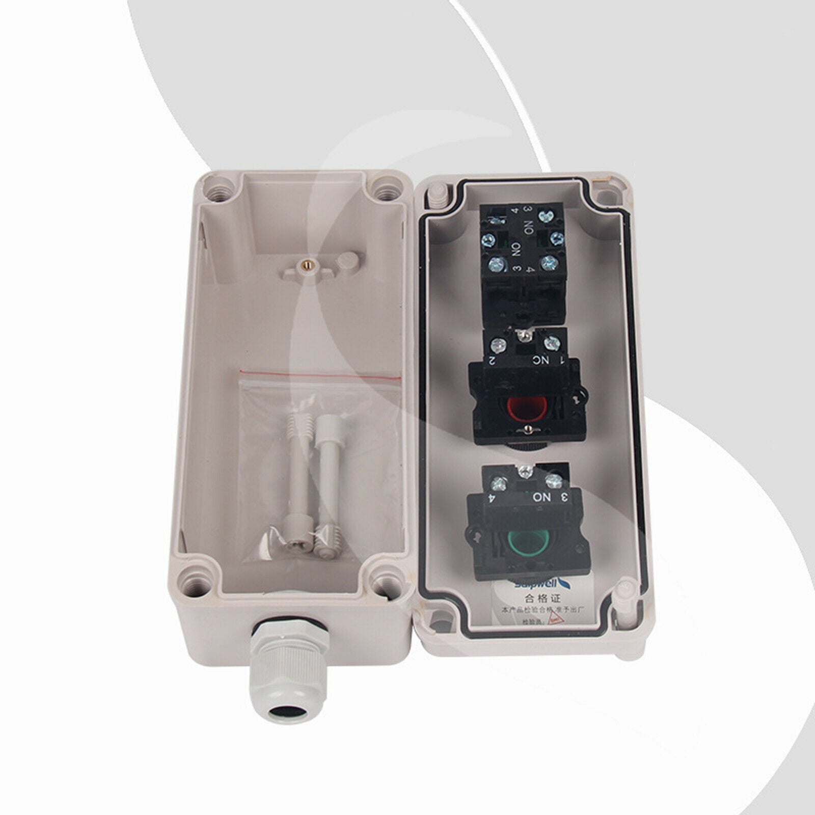 Junction Box Selector Momentary On/Off Start Stop Self Lock for Gate Opener
