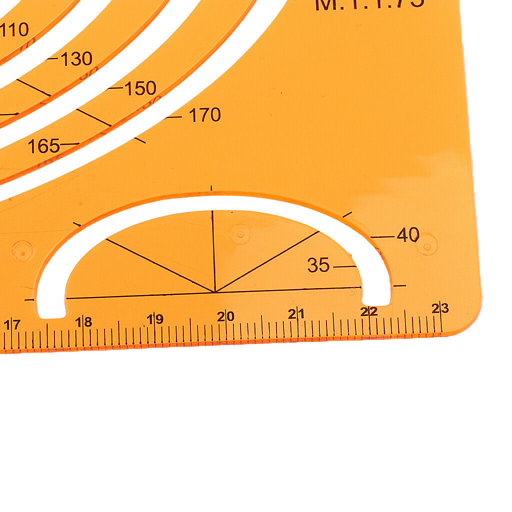 Large Isometric Ellipses Template Projection Drafting Design Stencil Rulers