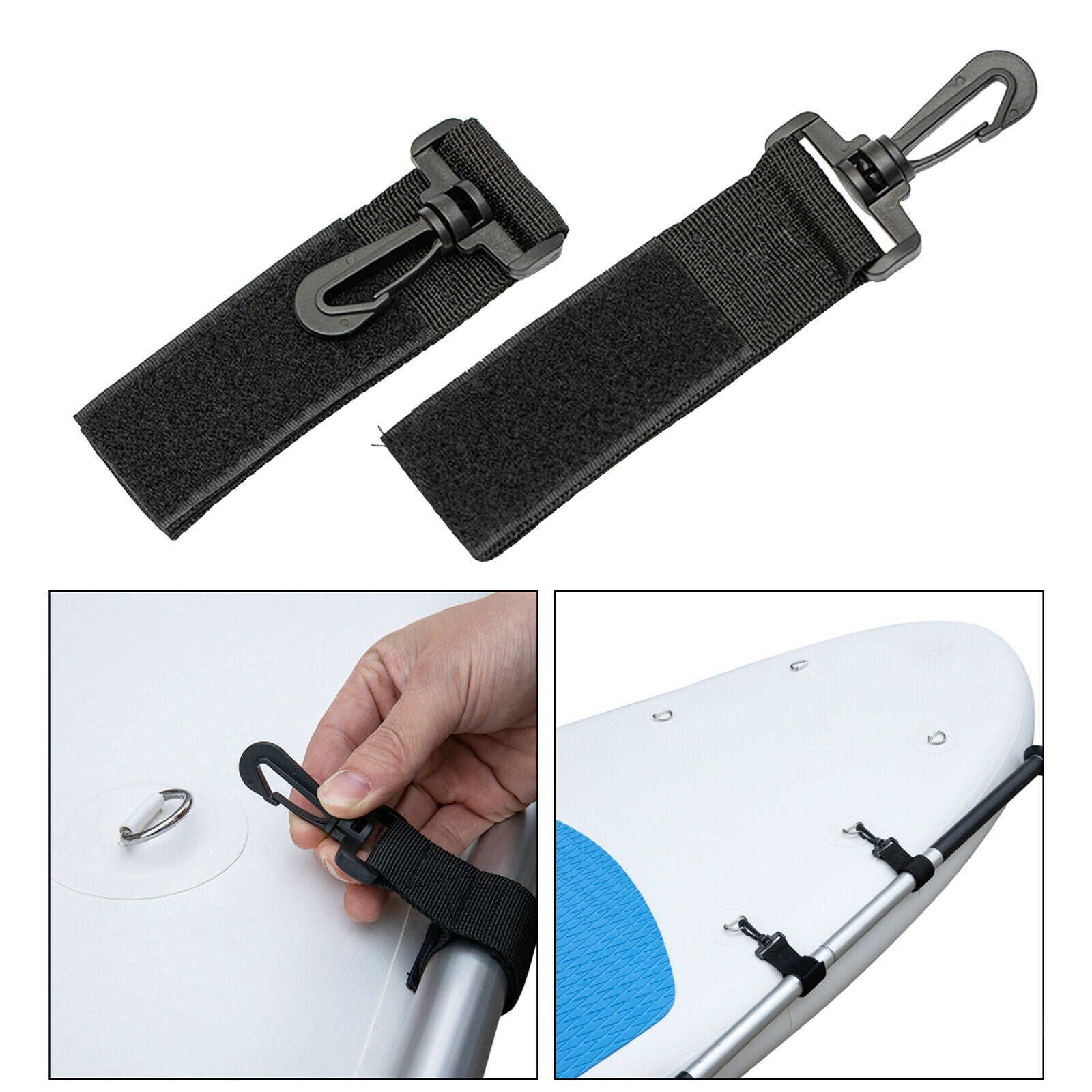 Paddleboard Kayak Paddle Keeper Holder Clip Canoe Fishing Rod Holder