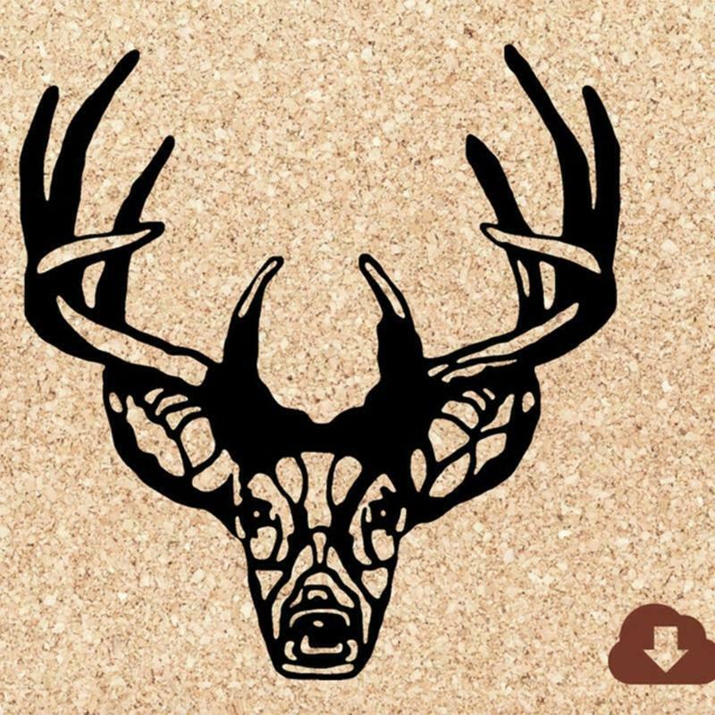 Deer Head Metal Cutting Dies Stencil DIY Scrapbooking Album Paper Card Template