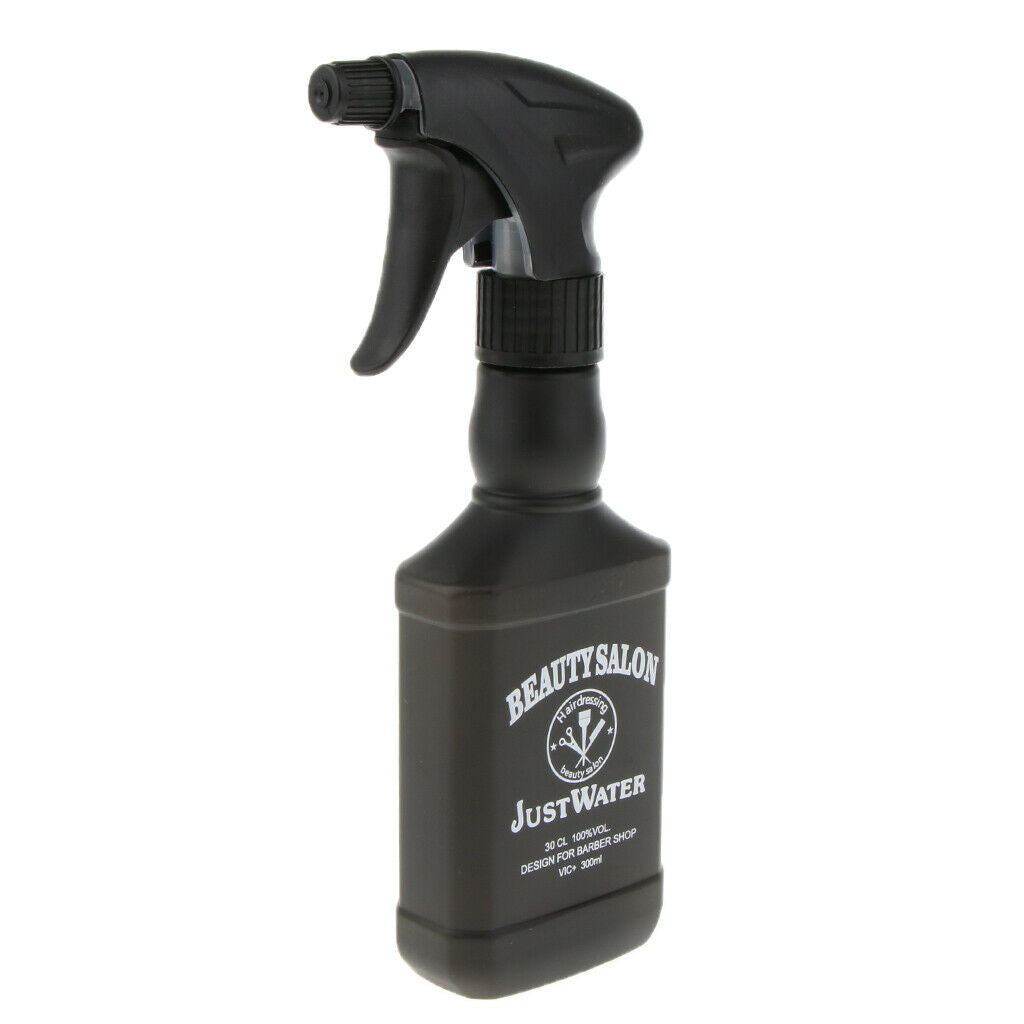 Black Plastic Hair Spray Bottle Salon Hairdressing Plant Water Sprayer 325ml