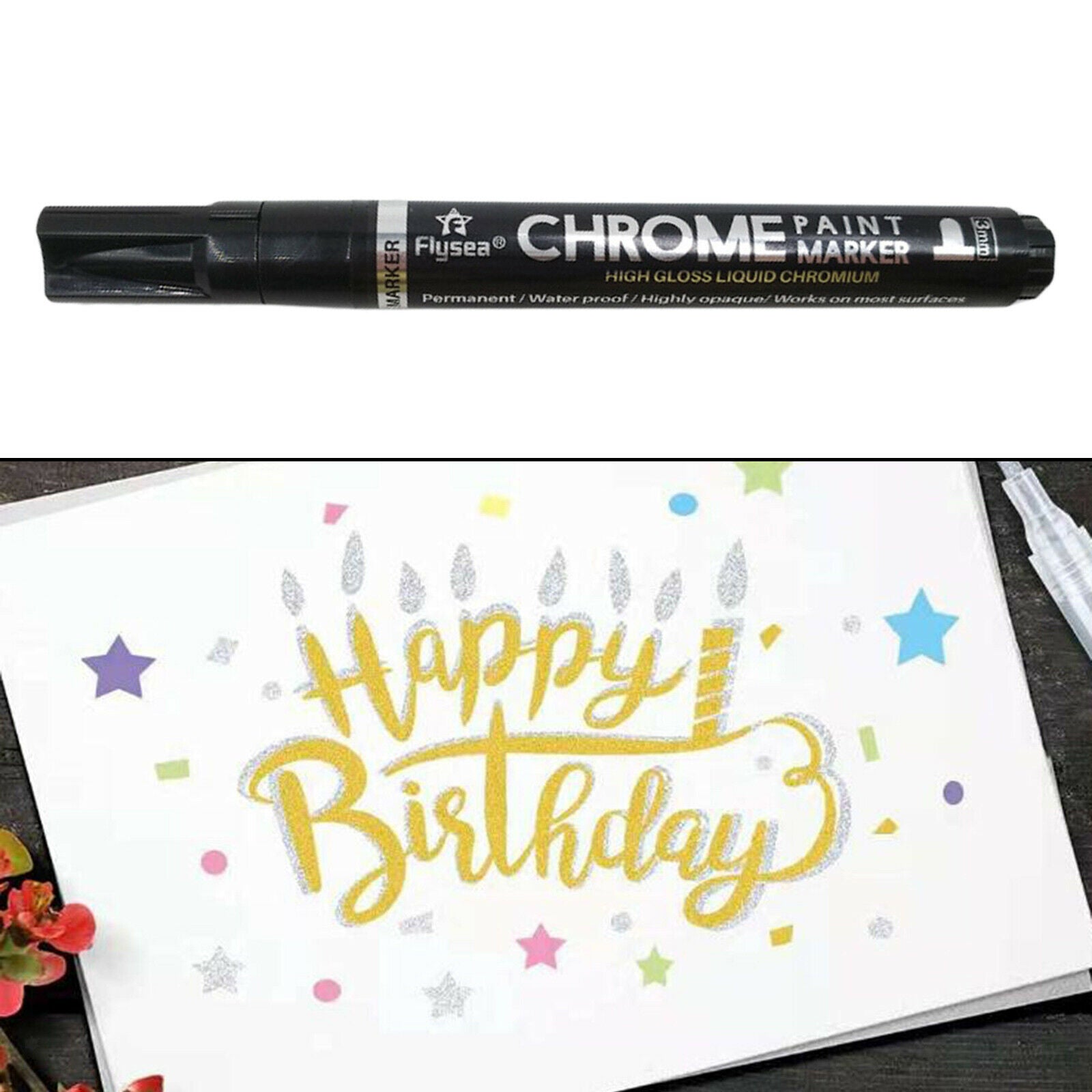 Paint Markers Pens Paint Pen,Waterproof Marker for Plastic Canvas Mugs