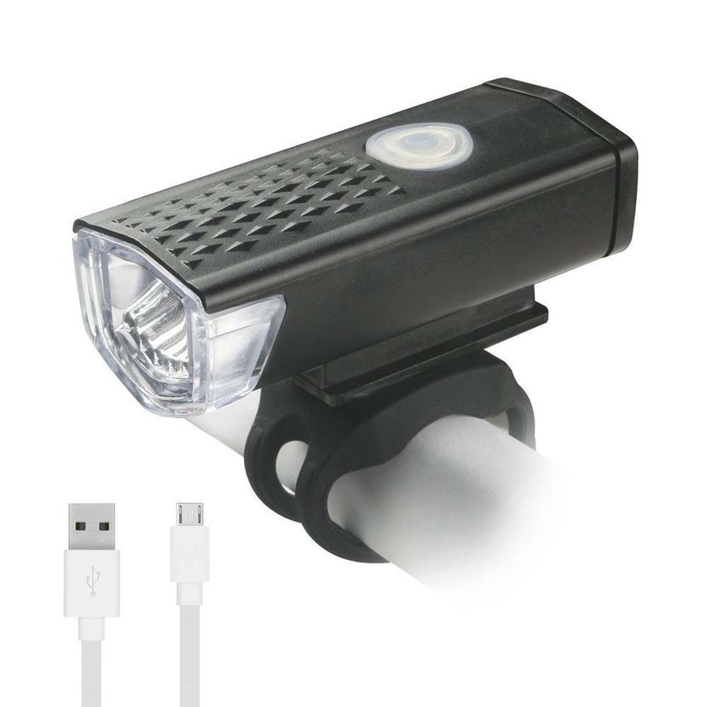 1x Waterproof LED USB Rechargeable Bicycle Bike Headlight Front Lamp Torch Light