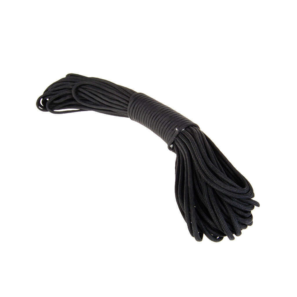 100ft Paracord 550 Parachute Cord 7 Strand Outdoor Survival Black