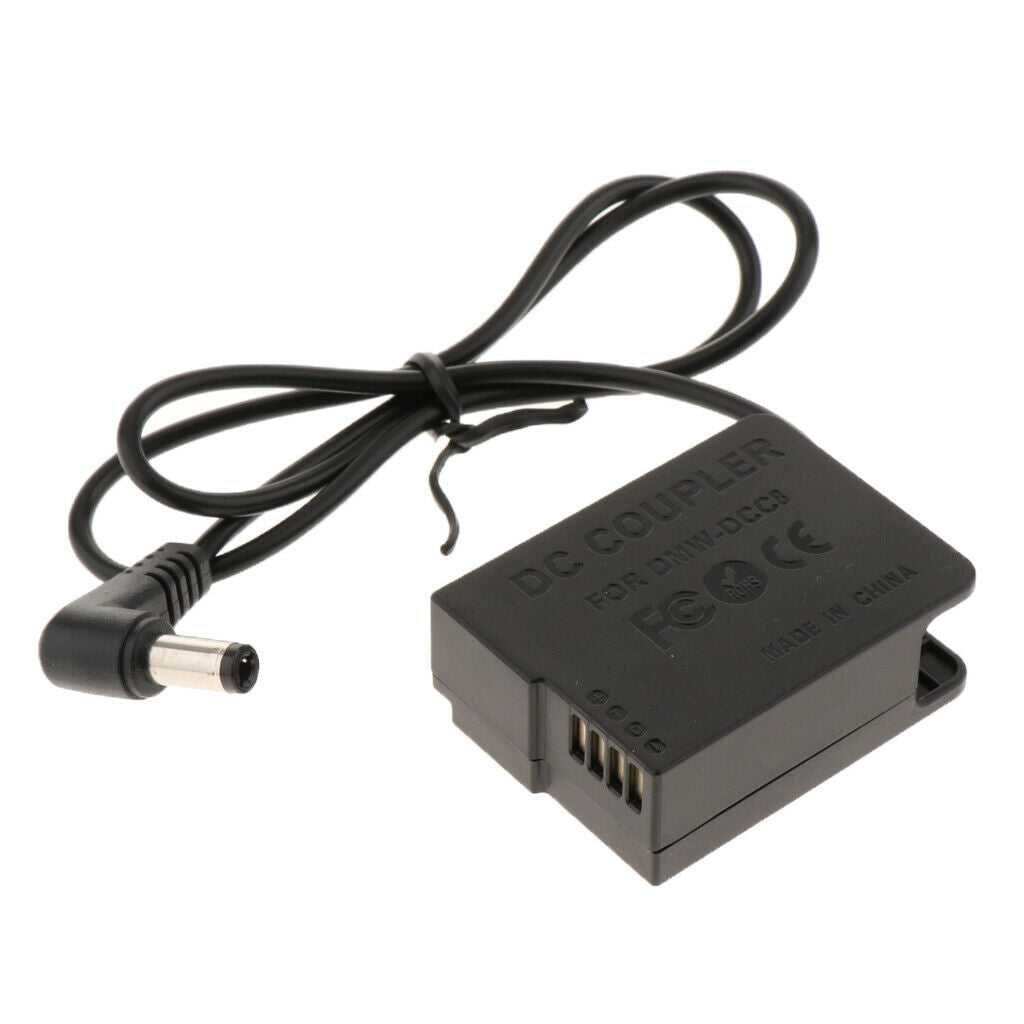 5.5x2.5mm DCC8 DC Coupler Power Adapter for   DMC- GH2H GX8 G7 FZ200