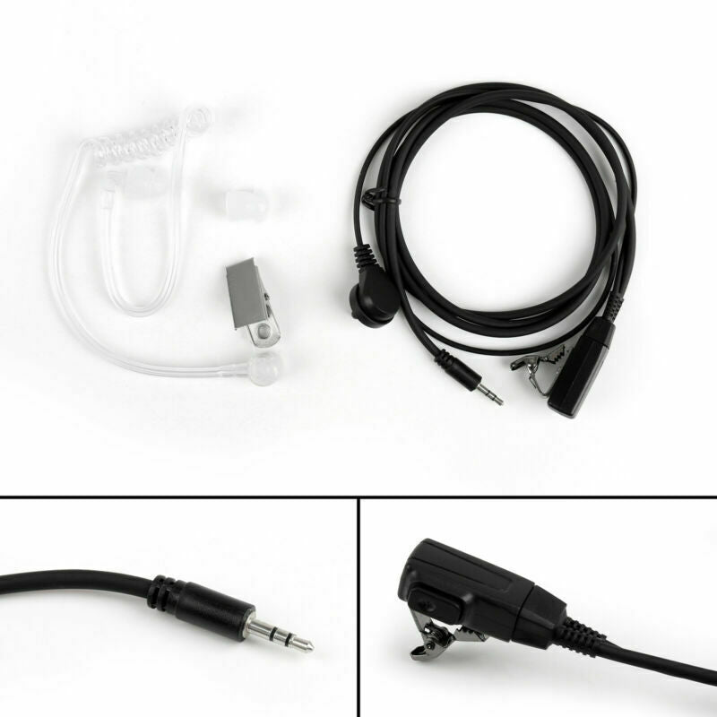 5x2.5mm Covert Acoustic Tube Headset Mic Fits Cobra Radio CXT545 CXT345 Radio B5