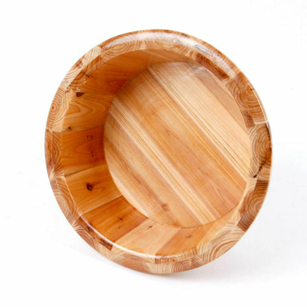 Cedar Wooden Foot Basin for Washing Spa Sauna Soak Removal Fatigue Relieving
