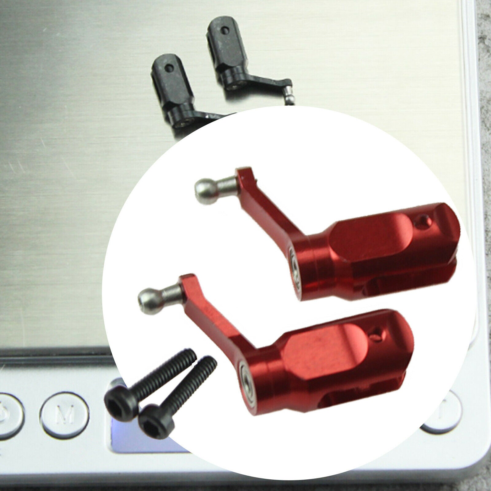 2Pcs RC CNC Metal Main Blade Clip XK.2.K110.016 for WLTOYS V977 XK K110 K120