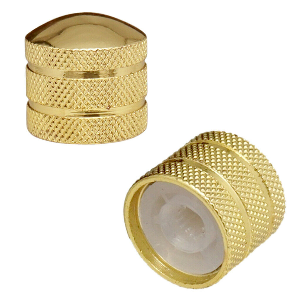 Knurled Golden Dome Tone Knob