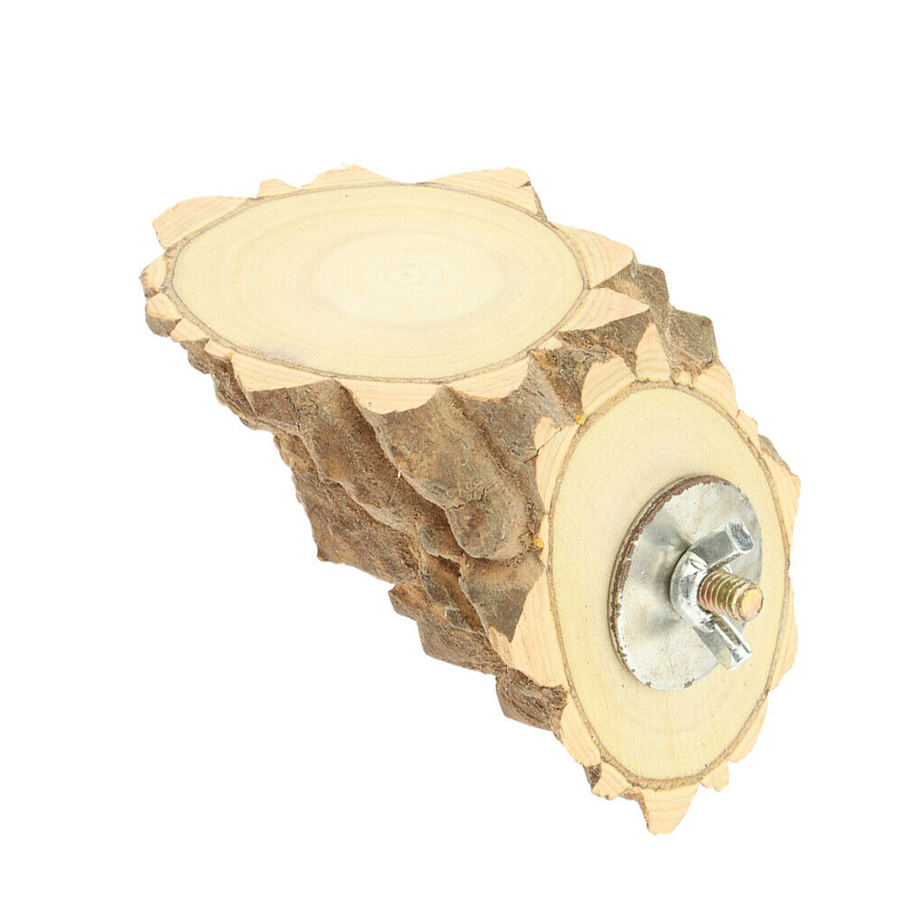 Natural Wooden Hamster Mouse Small Animals Lookout Platform 11x6x8cm