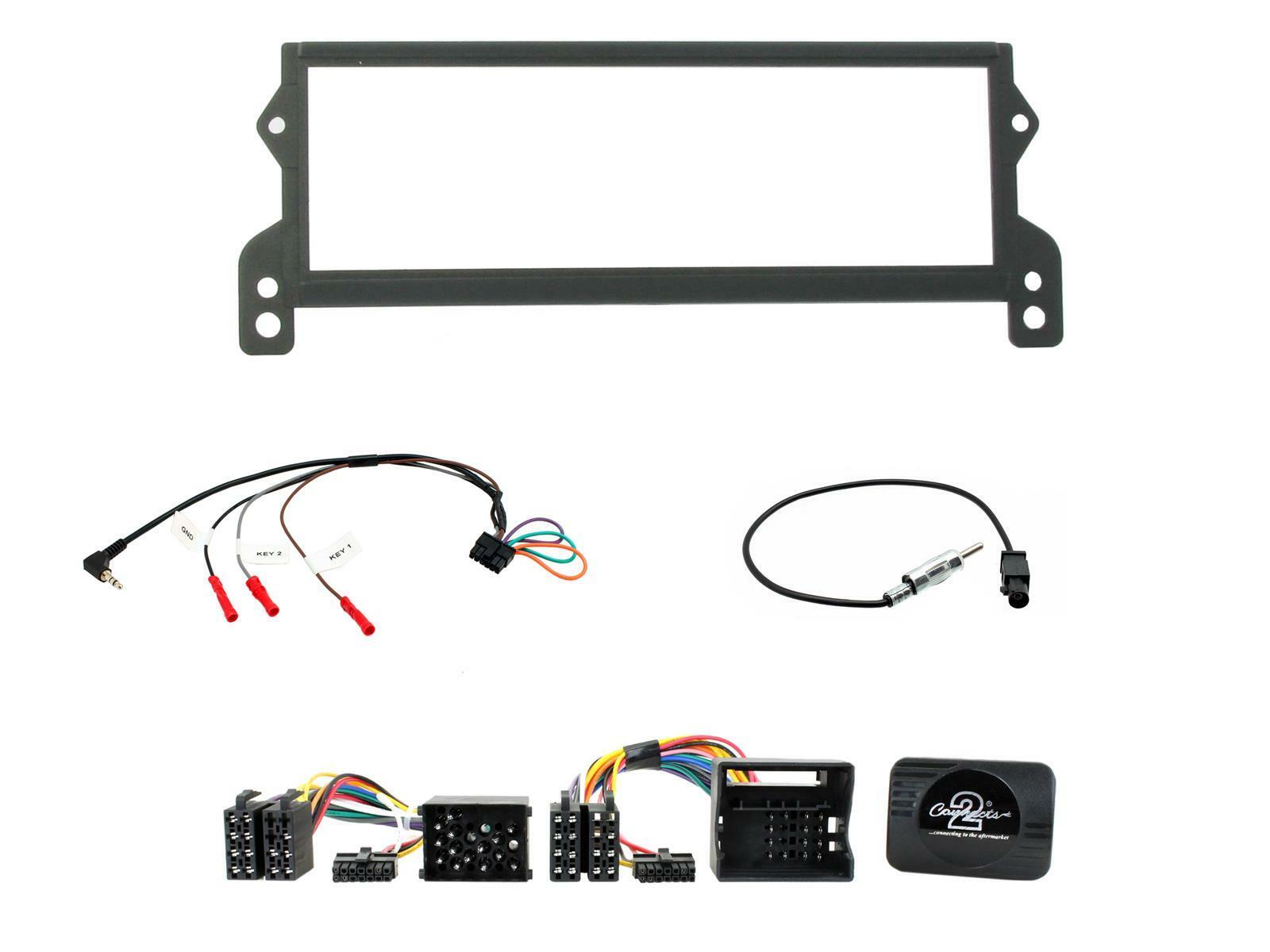 CTKBM18 CD STEREO RADIO FACIA FASCIA FULL KIT FOR BMW MINI R50 R52 R53 2001-2006