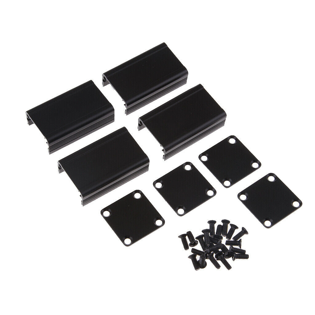 2 Pieces Extruded Aluminum PCB Project Box Electronic Enclosure Case DIY