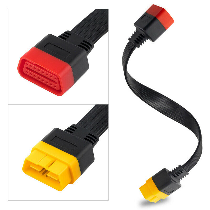 60CM 16Pin Car OBD2 Cable Plug Male to female Adapter Diagnostic Connector Wire