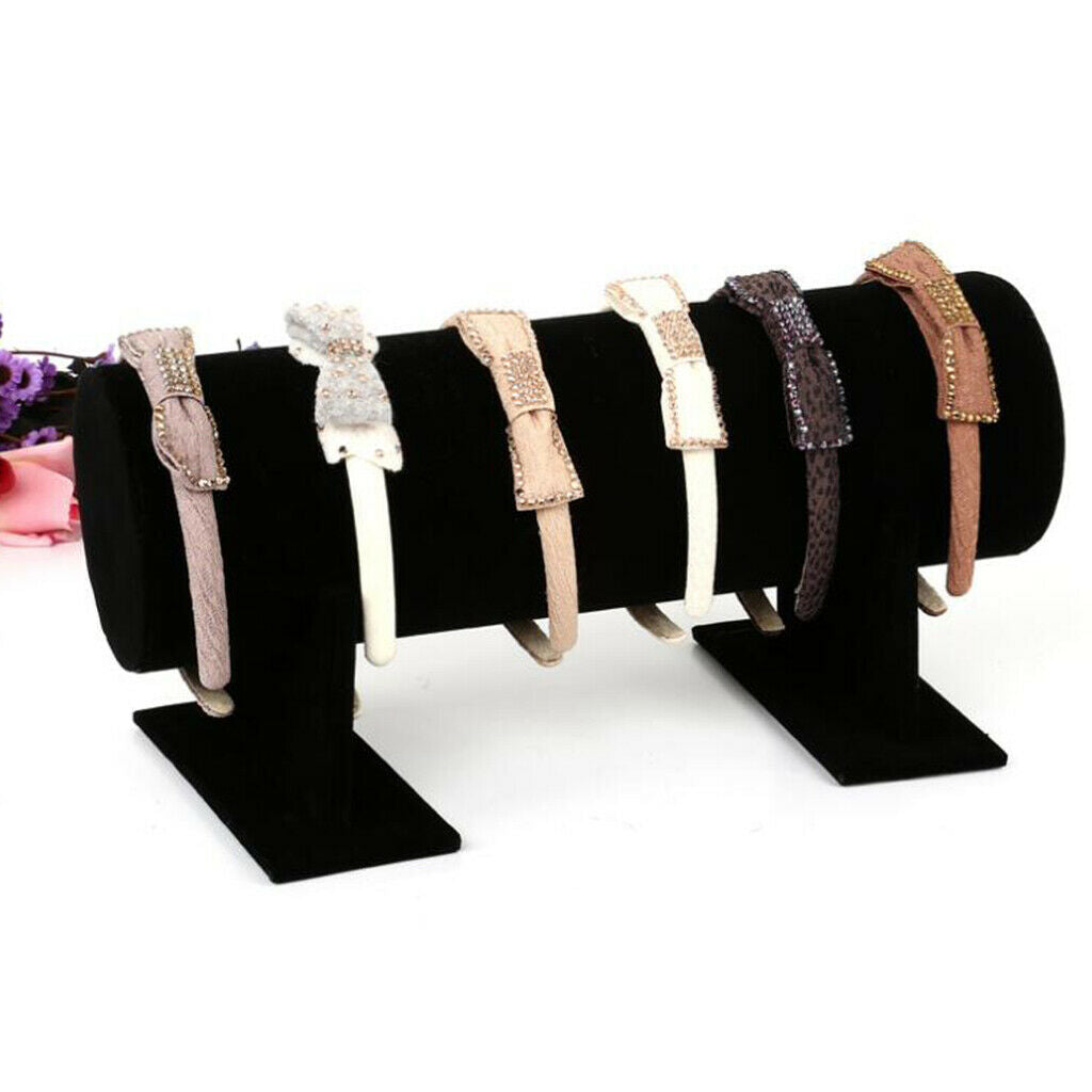 Hair Hoop Synthetic Suede Headband Prop Velvet Suede 30x11cm Black,Hair Band