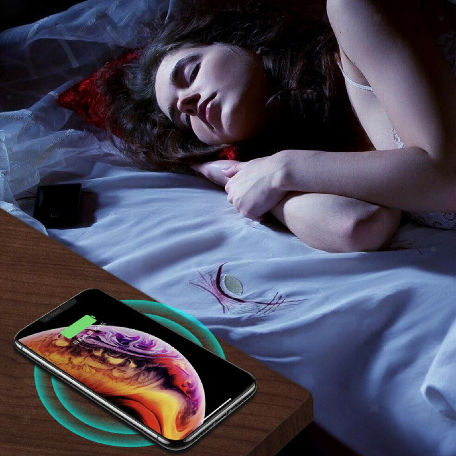 Qi Wireless Charger 20MM for All Phones Restaurant Bar Office Dining Tables