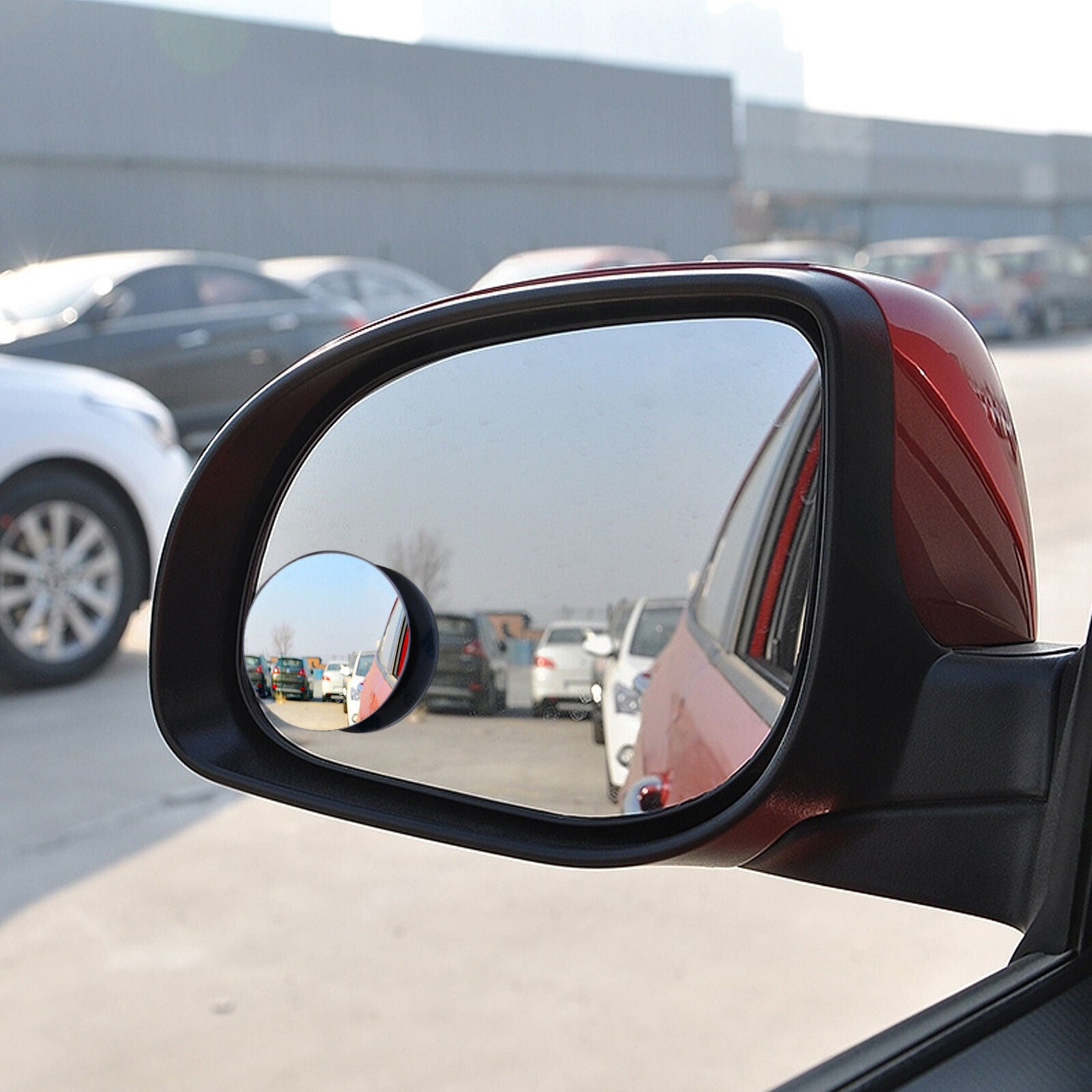 2 Car Rearview Blind Spot Side Rear View Mirror Convex Wide Angle Adjustable US