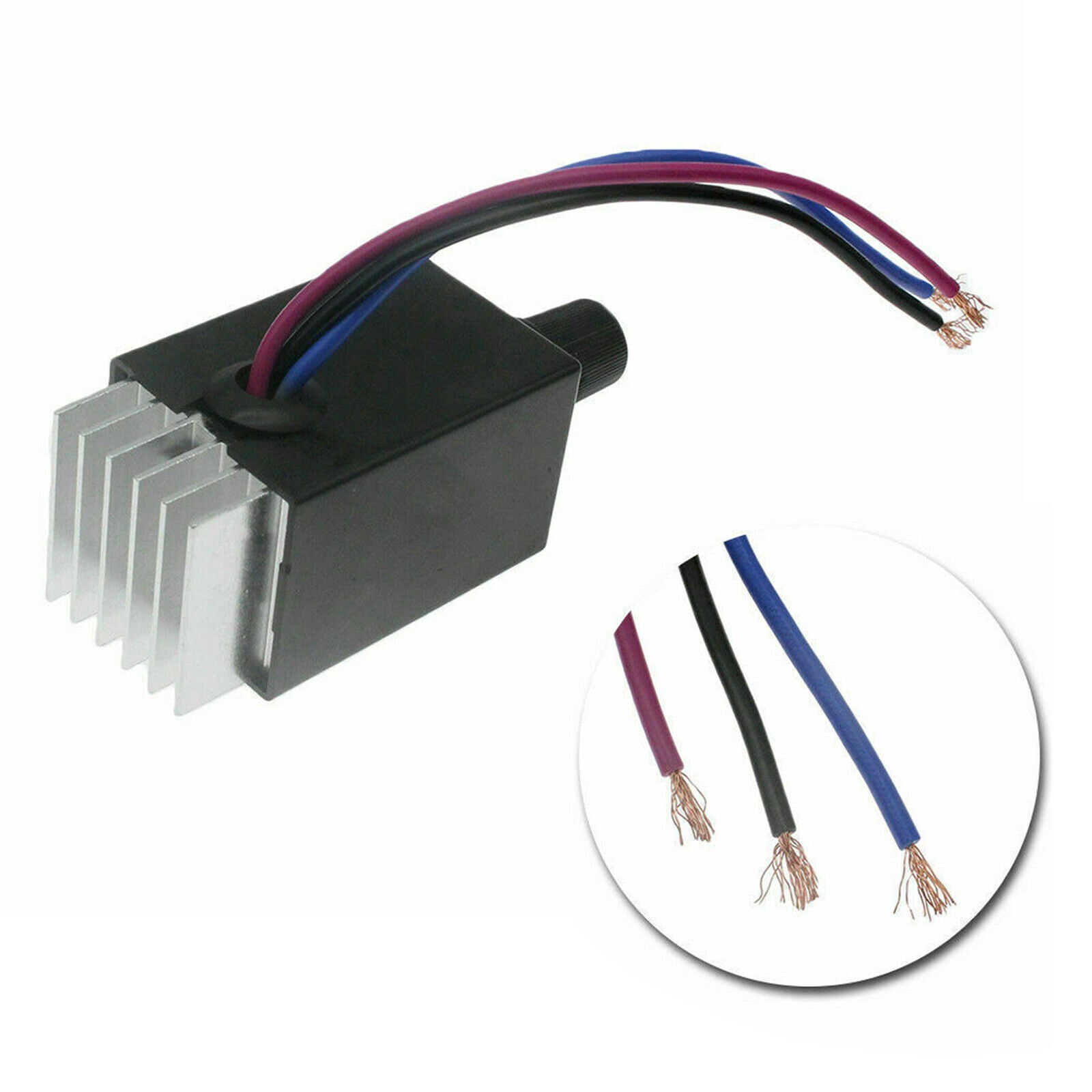 10A Truck Fan Motor Speed Controller Switch 12V 24V Heater Control Defroster