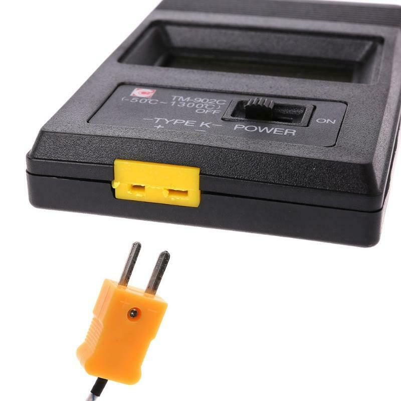 TM-902C Temperature Meter K Type LCD Digital Thermometer Thermocouple Probe 1300