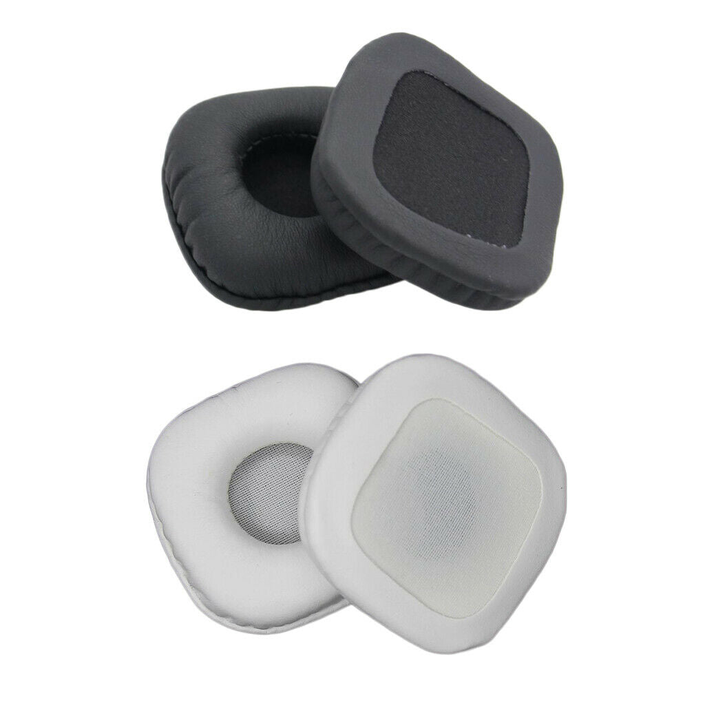 4pcs PU Leather Foam Ear Pads Headphone Replacement Part Ear Pads (L + R) for