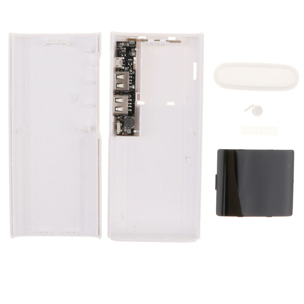 Portable Double USB Power Bank Battery Phone Charger Case DIY Box Kit