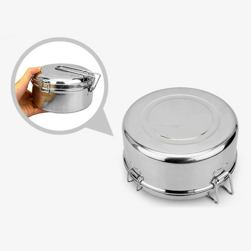 Stainless Steel Small Lunch Bags Lunch Box Food Bento Container Mess Tin