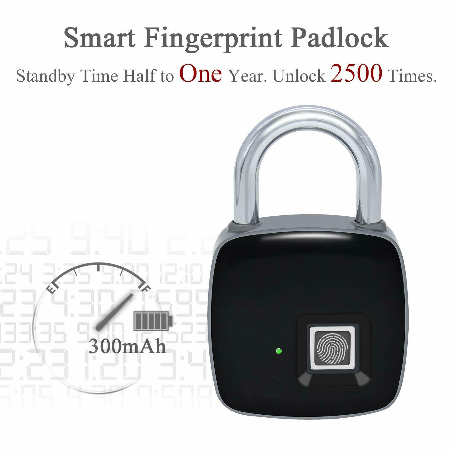 A1 Home Locker Lock Fingerprint Anti-Theft Padlock Smart Electronic Padlock