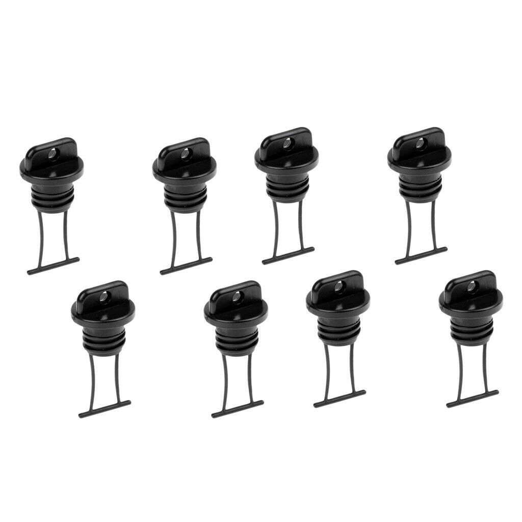 Set of 8 Universal Kayak Dinghy Canoe Boat Hull Thread Drain Plugs Accessories