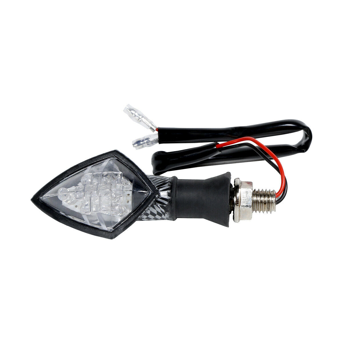 Carbon Fiber Turn Signal Indicators Amber Light 12V Fit For Universal Motorcycle