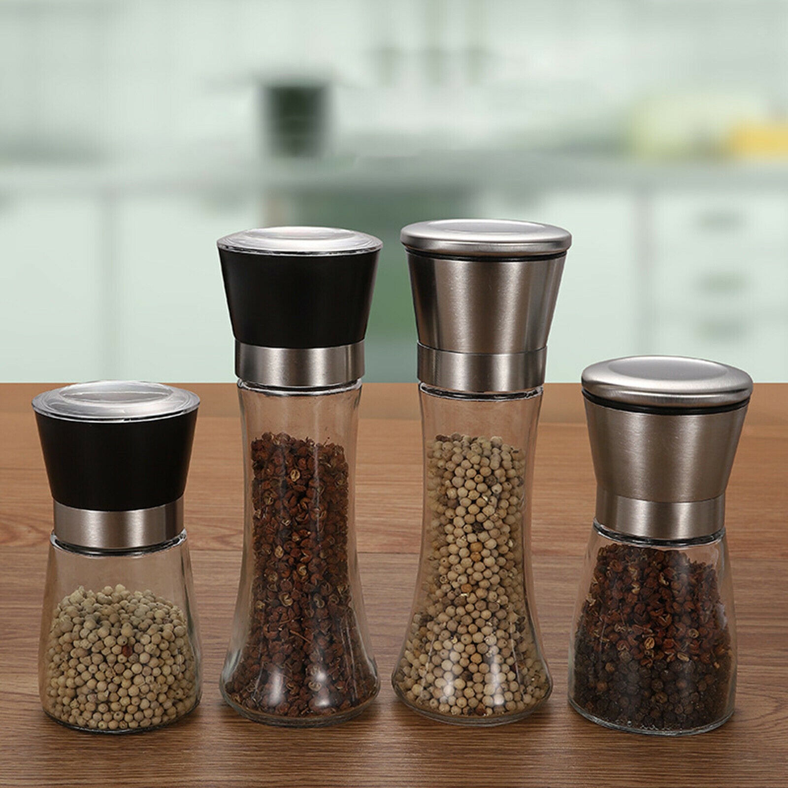 Manual Adjustable Salt and Pepper Grinder Coarse Mill Grinding Tool Short