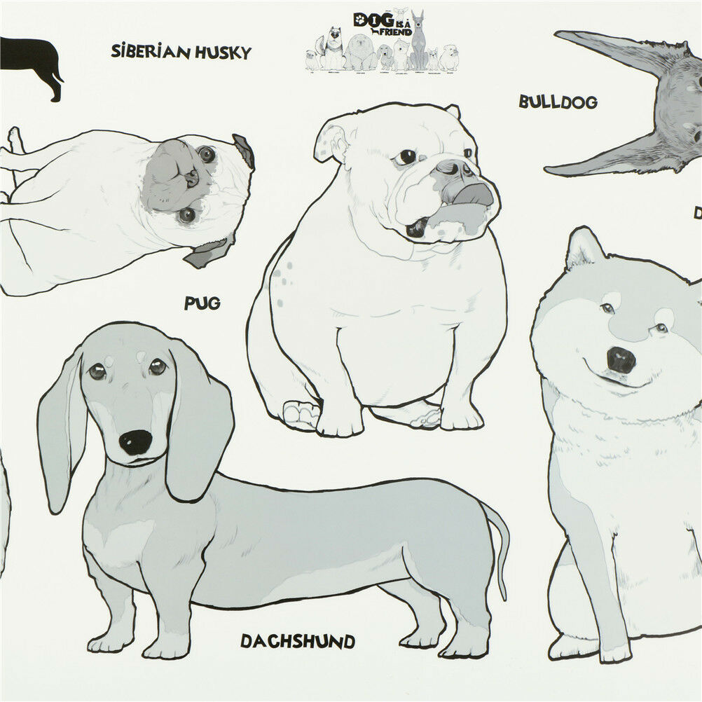 Dog is a friend wall stickers home decor animal wall decals diy mural art  Tt