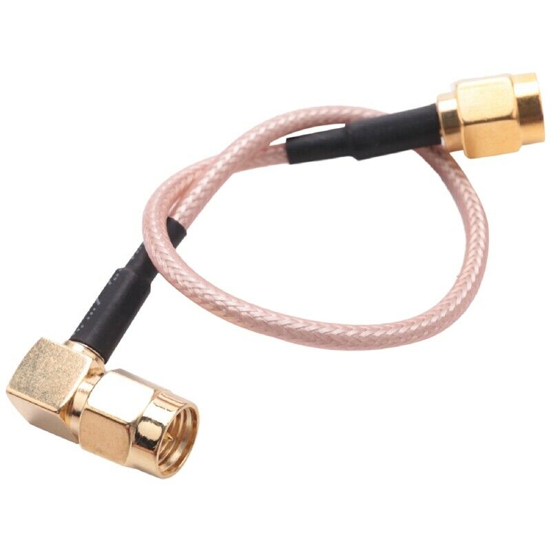 6" SMA Male to SMA Right Angle Male Plug Jumper Pigtail Cable RG316 O6I3I3