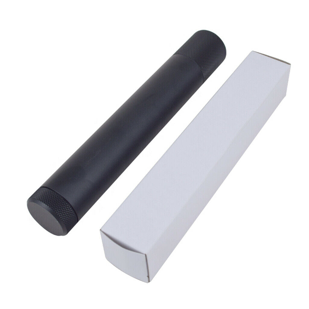 1x Cigar Tube Zinc Alloy Humidor Holder Cigar Case Portable Storage Black