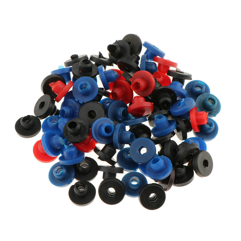 Tattoo Supplies 100 Needle Grommets Nipples+100 Rubber Band+100 O-Rings Set