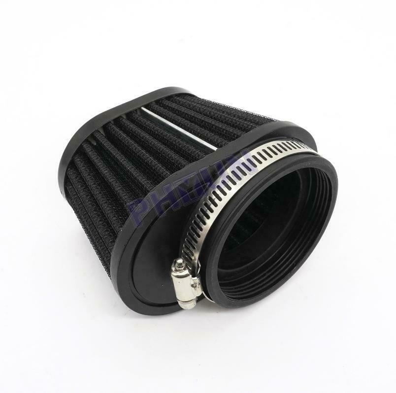 2x Motorcycle Air Filter High Flow Cone Filter Mushroom Head 2.35" Universal