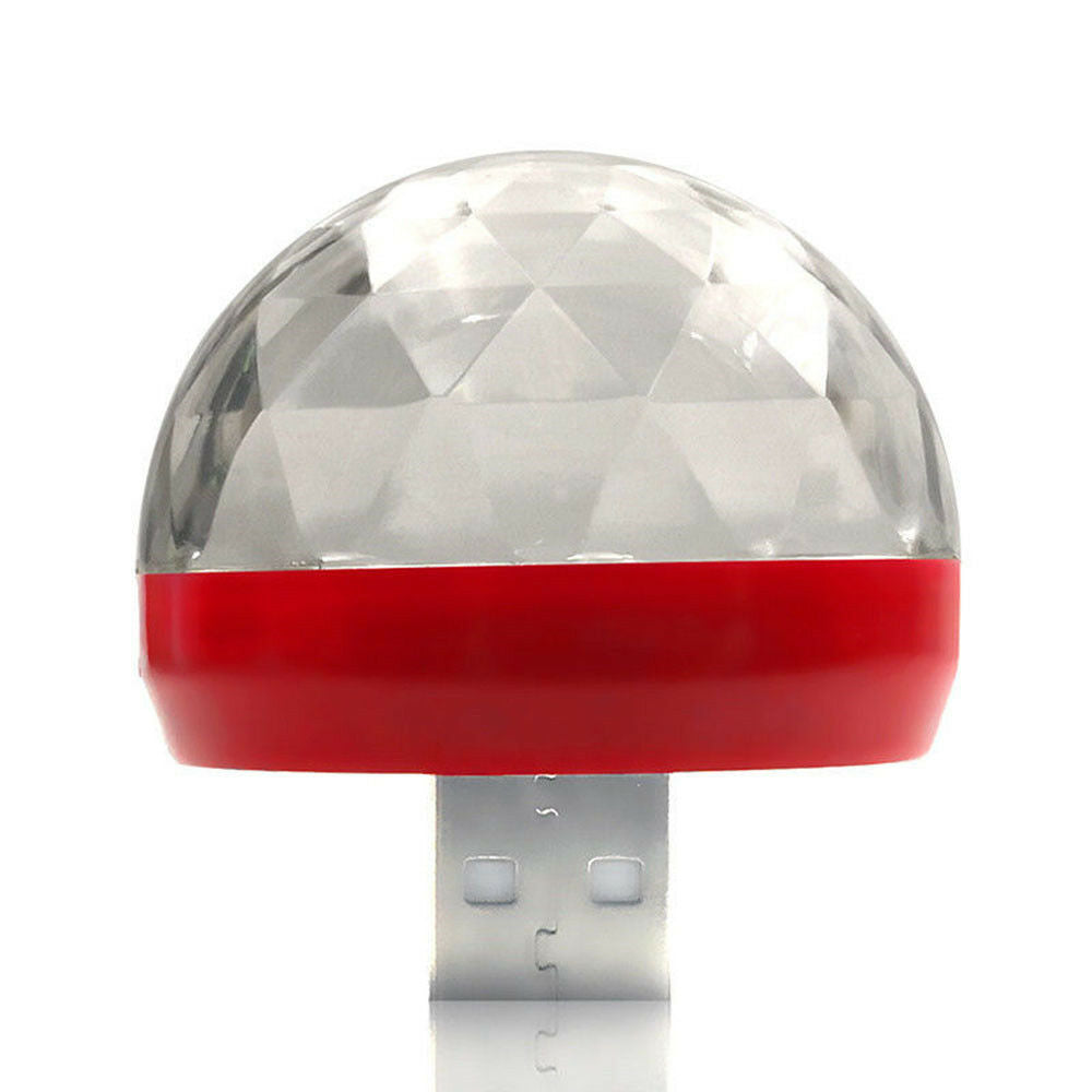 Mini USB LED RGB Disco Stage Light Party Club DJ KTV Xmas Magic Phone Ball Lamp@
