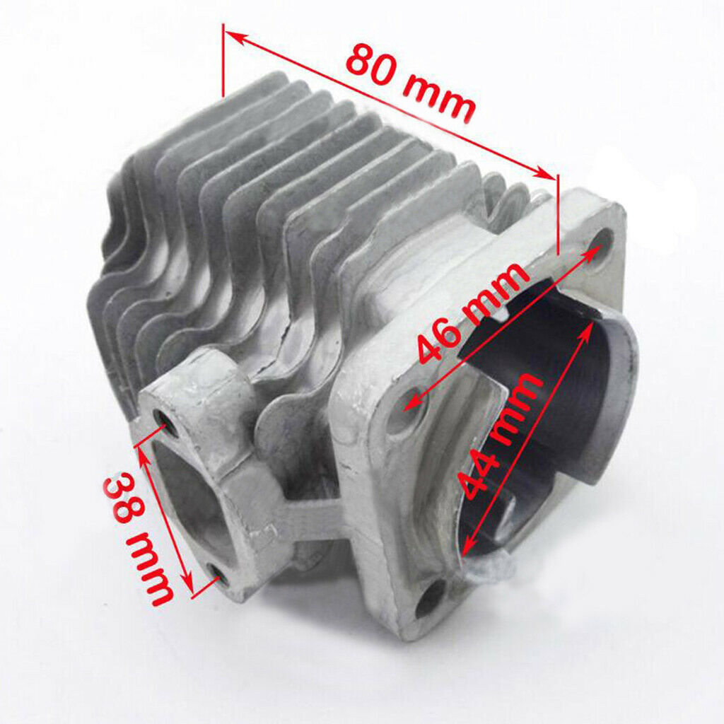 44mm Cylinder 12mm Piston Kit for 49cc 2 Stroke Engine ATV Pocket Dirt Bike