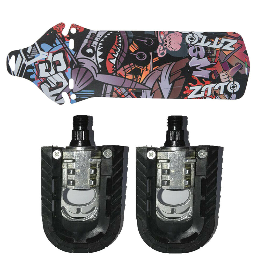 Mountain Bike Pedals Platform Footrests & Bicycle Fender Tool Bike Mudguard