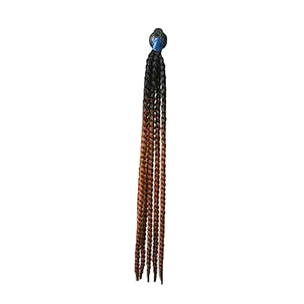 50-60cm Helmet Braids Ponytail & Suction Cup Fit for Motorcycle A0313-2