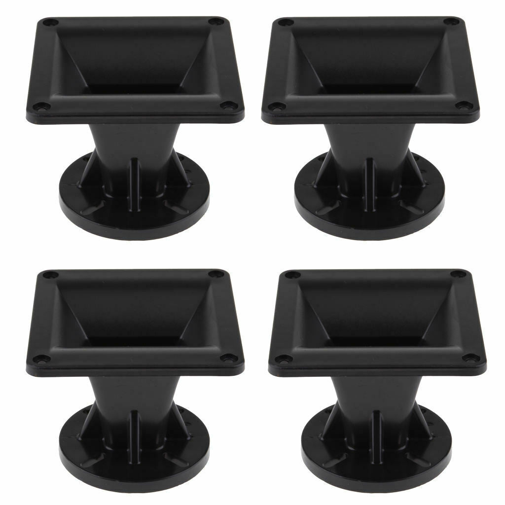 4 Pieces Flat Mouth 25mm Throat Loudspeaker Horn Tweeter for Home Audio