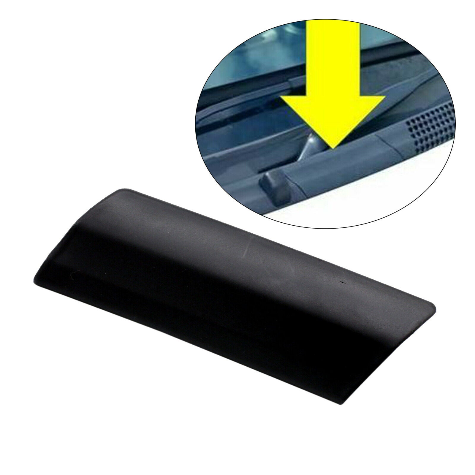 Wiper Scuttle Panel Trim Cover Left 735452714 for Fiat 500 Spare Parts Black