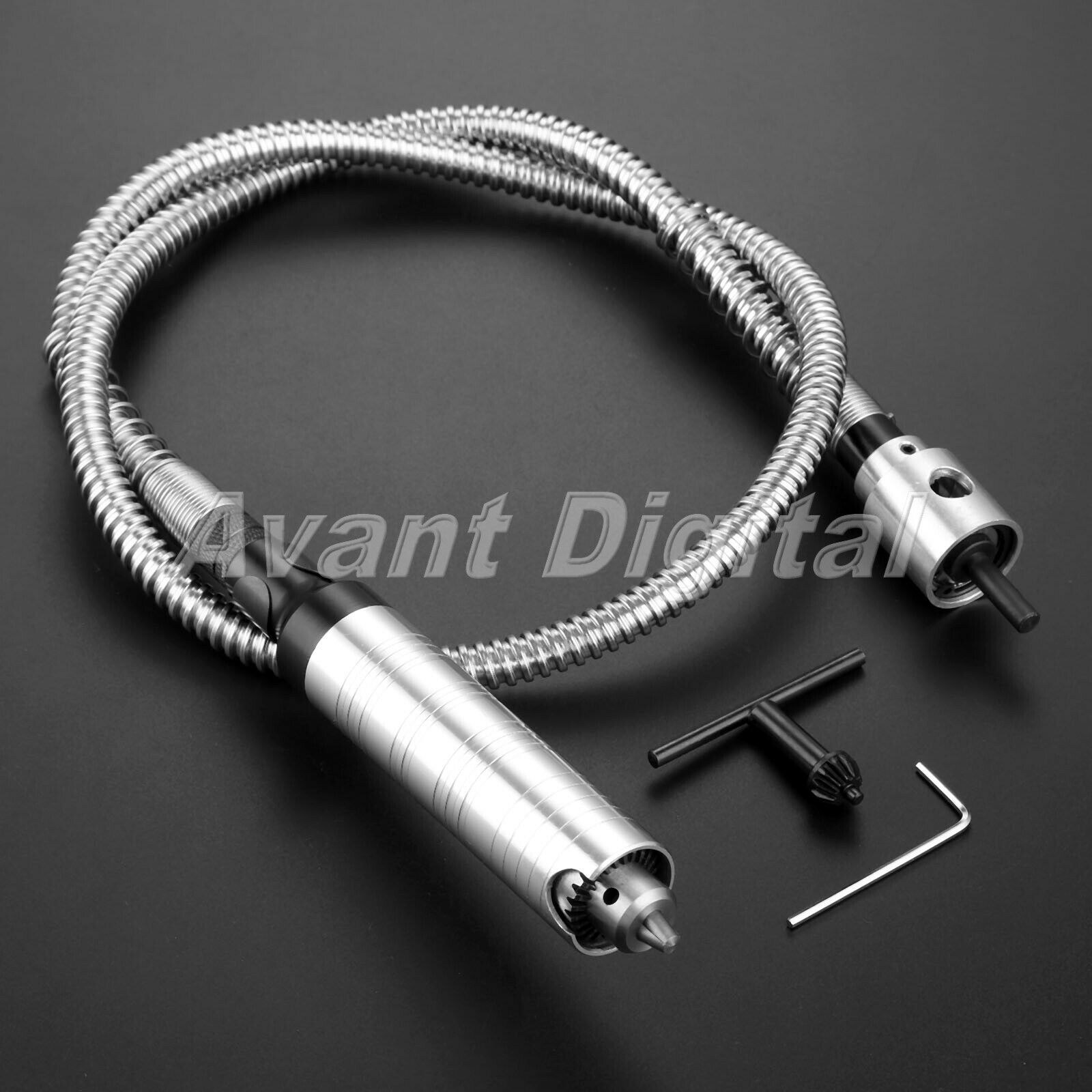 Flexible 14cm Grip Dia Shaft Set Stainless Steel Polishing Cutting Jade Carving