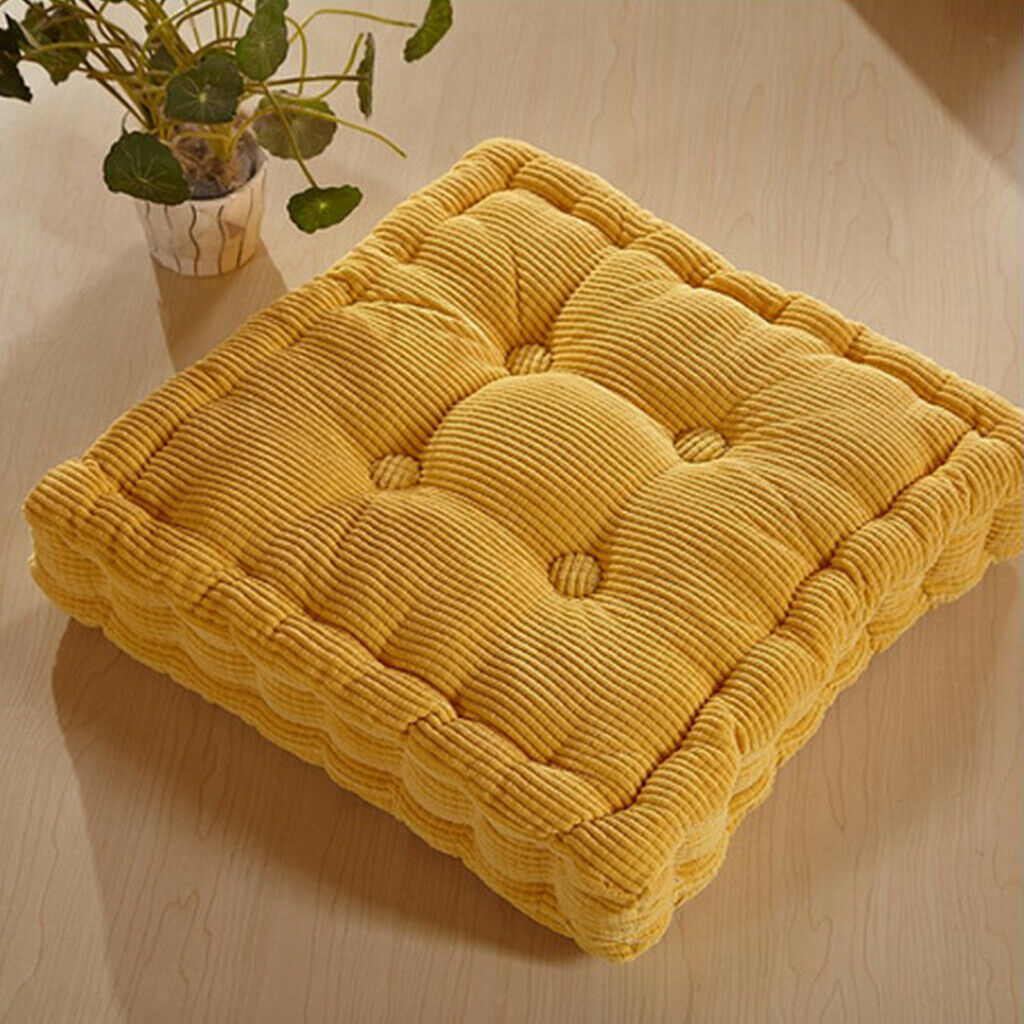 Thickened Chair Cushion Pad Removable Cover for Table Chair -Yellow Pink