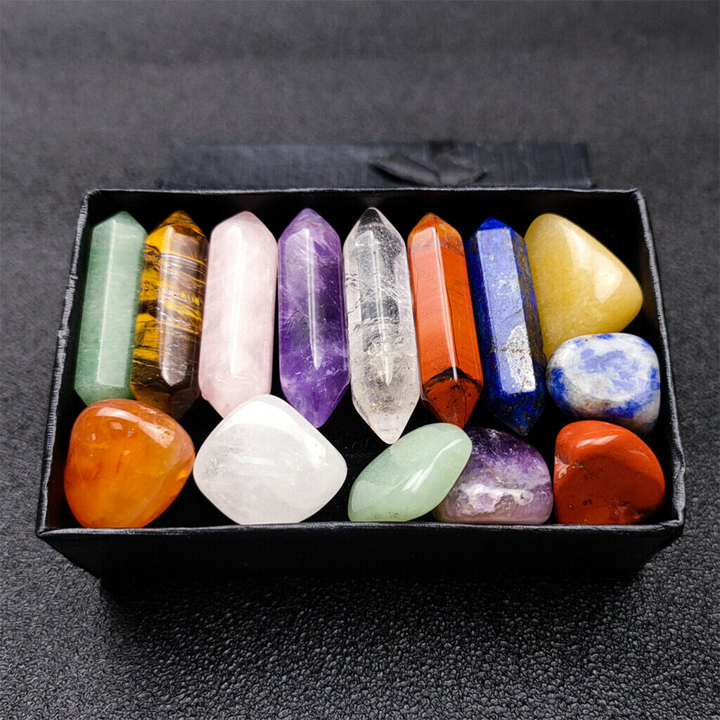 Tumbled Polished Natural Crystal Stone Quartz Tiger Eye Feng Shui Yoga Decor
